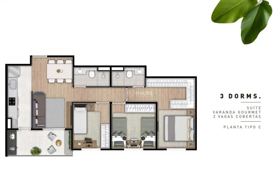Apartamento Alto Padrão à Venda no Botanique – 68,84 m² Vila Cristo Redentor Itatiba São Paulo | 3 Dormitórios | Lazer Completo - Apartamento em Botanique SP
