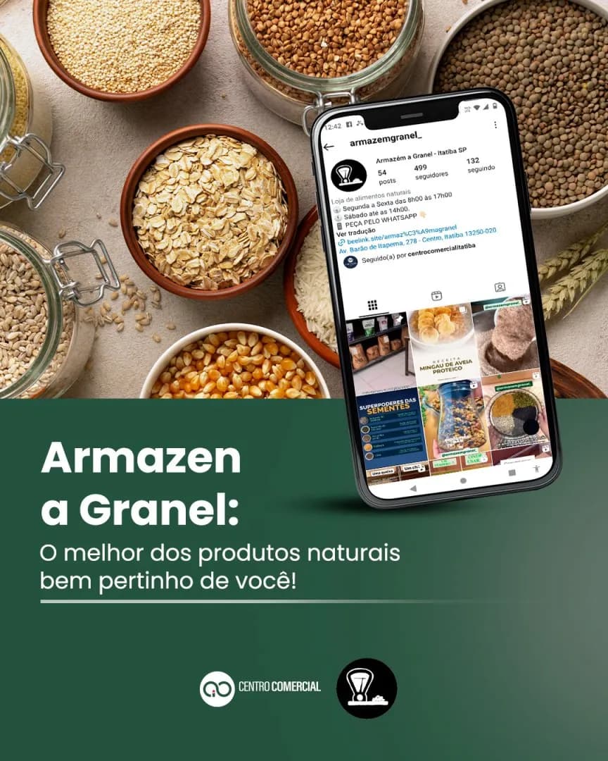 Celeiro Saúde em Grãos - Produtos Naturais em Itatiba em Itatiba, SP